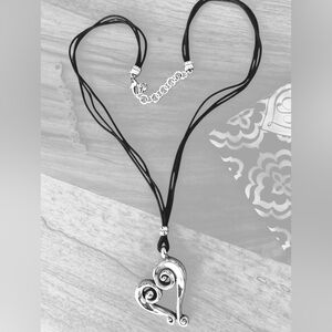 Brighton Triple Strand Silver Heart Necklace 2372